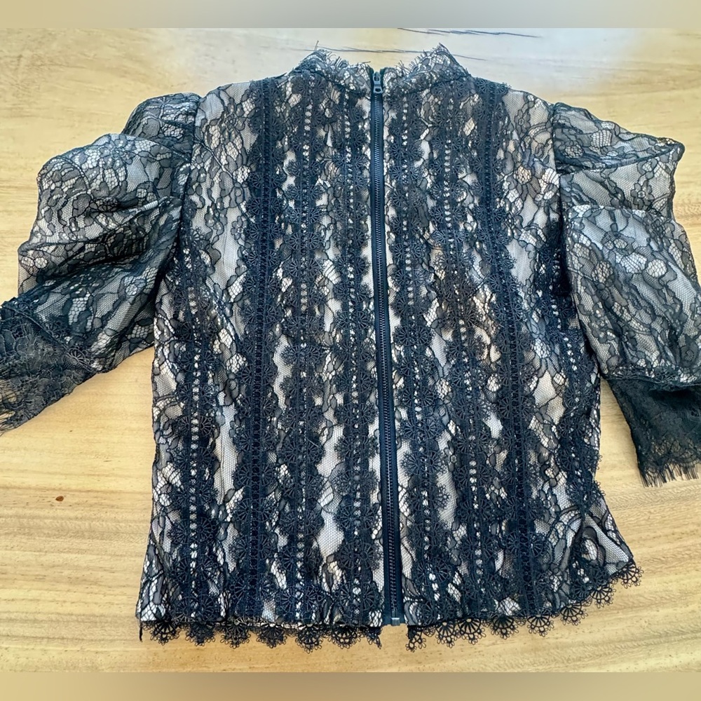Alice + Olivia Black Lace Blouse. Like New!
Simply beautiful - Picture 3 of 7